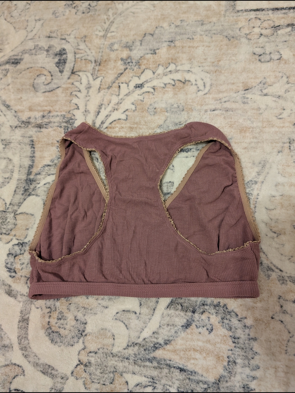 Belabumbum Bamboo Fillgree Sleep Bralette - Plum, M - Picture 5 of 5